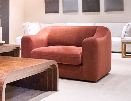THG upholstered lounge armchair
