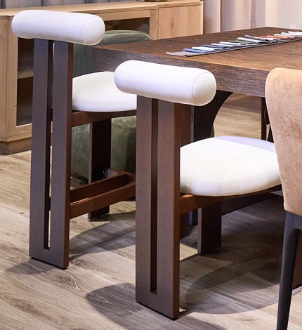 Bolster-Back Dining Chair