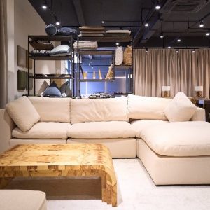 L-shaped corner sofa by THG