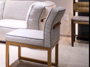 Upholstered lounge chair by THG